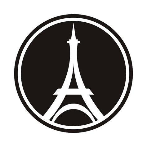 Par S Y La Torre Eiffel Logo Vector Icono Illustrator Plantilla De