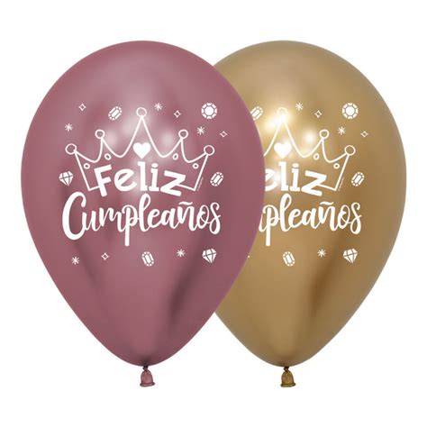 Bon Anniversaire Fille Ballon Latex Avec Couronne Cm Sempertex