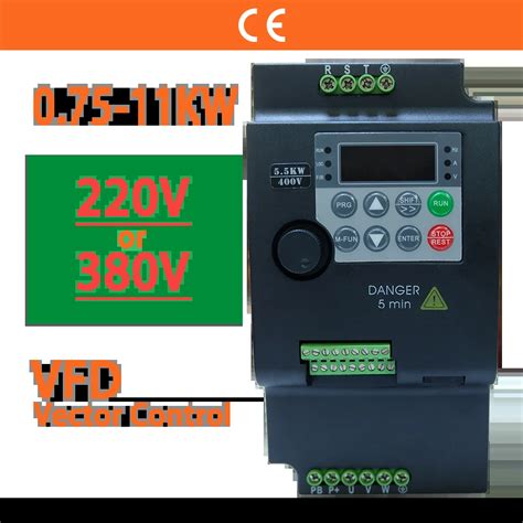 380V Oder 220V VFD Frequenz Umrichter Vektor Wechsel Richter 0 75 1 5 2