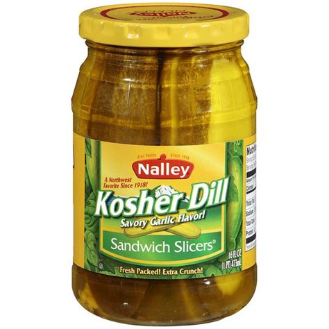 Nalley Kosher Dill Sandwich Slicers Pickles Oz Delivery Or Pickup