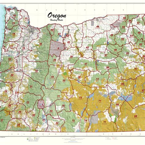 Oregon Unit Land Ownership Maps Hunt Data