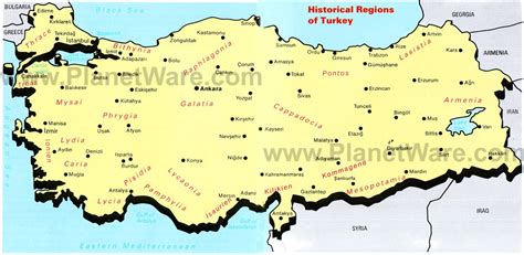 Map Of Turkey Regions Turkey Physical Political Maps Of