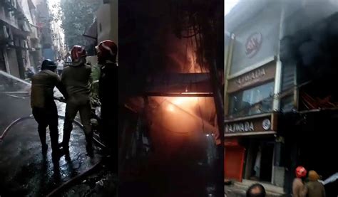 Massive Fire Breaks Out In In East Delhis Gandhi Nagar 21 Tenders