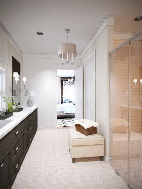 Beige Marble Bathroom | Houzz