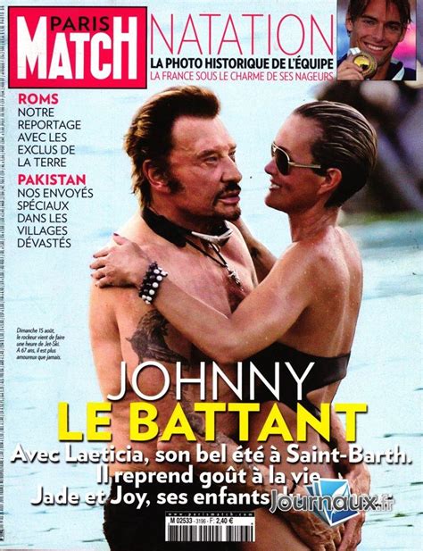 Journaux Fr Paris Match Du 19 08 2010 Johnny