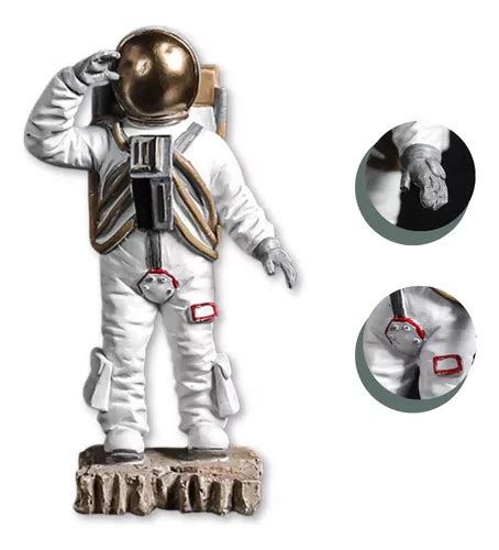 Est Tua Escultura Decorativa Astronauta Em Resina Frete Gr Tis