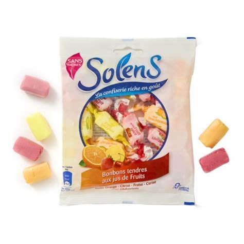 Solens Bonbons Tendres Aux Jus De Fruits Sans Sucres 100g 79764