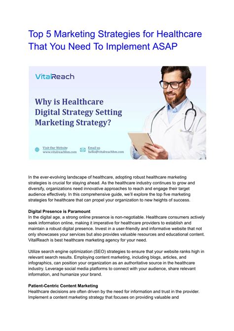 PPT Top 5 Marketing Strategies For Healthcare That You Need To