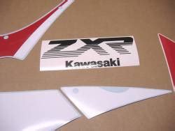 Kawasaki Zxr Ninja Decals Set Green Red Stinger Model Moto