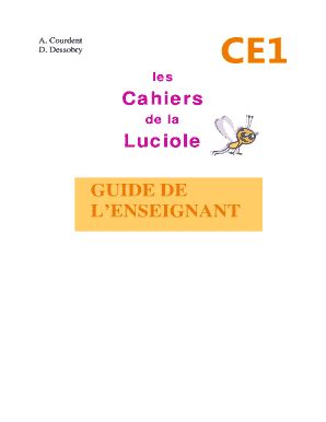 Les Cahiers De La Luciole Ce Pdf Gratuit Airslate Signnow