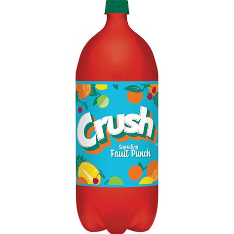 Crush Sparkling Fruit Punch Soda 2 L Bottle Soda And Mixers Sun Fresh