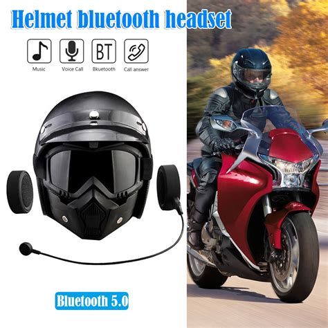 Auriculares Inal Mbricos Bt Para Casco De Motocicleta Cascos Con