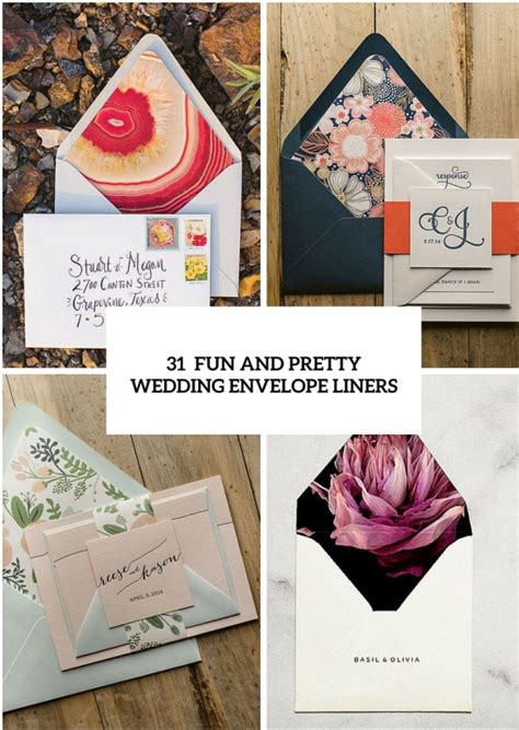 31 Fun And Pretty Wedding Envelope Liners Weddingomania