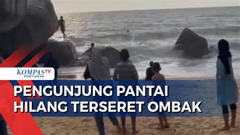 Satu Pengunjung Pantai Samudera Indah Bengkayang Hilang Terbawa Ombak