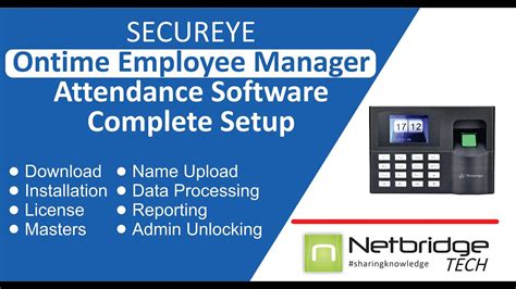 Ontime Attendance Software Complete Installation Setup For Secureye