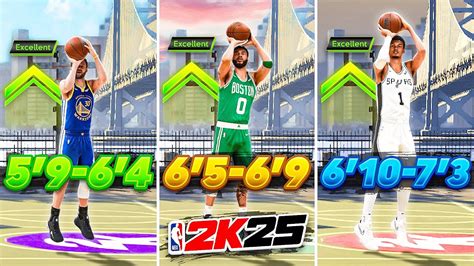 Nba 2k25 Best Jumpshots For All Builds Heights And 3pt Ratings Best