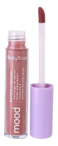 Batom L Quido Nude Empathy Gloss Labial Matte Ruby Rose Mood Mercadolivre