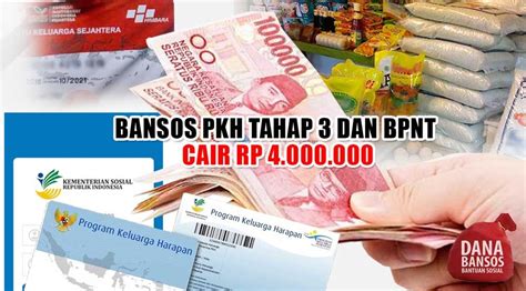 Dobel Berkah Bansos PKH Tahap 3 Dan BPNT Cair Rp4 000 000 Bagi Pemilik