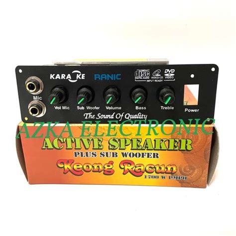 Promo Kit Power Amplifier Speaker Aktif Stereo Plus Subwoofer W