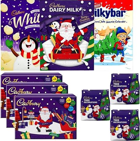 Advent Calendar Chocolate Bundle With Cadbury Dairy Milk Advent 90g