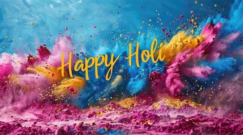 Premium Photo Holi Themed Background For Holi Festival Greeting