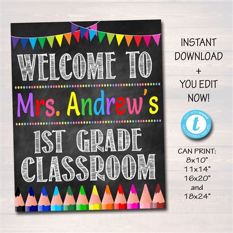 Classroom Door Signs, Classroom Posters, Classroom Board, Bulletin ...