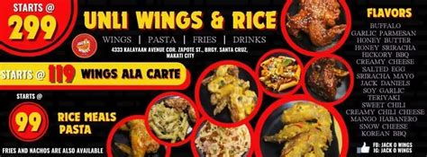 Jack O Wings Menu Philippines And Updated Prices 2024