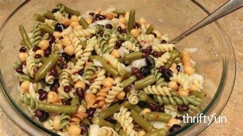 3 Bean Pasta Salad Youtube