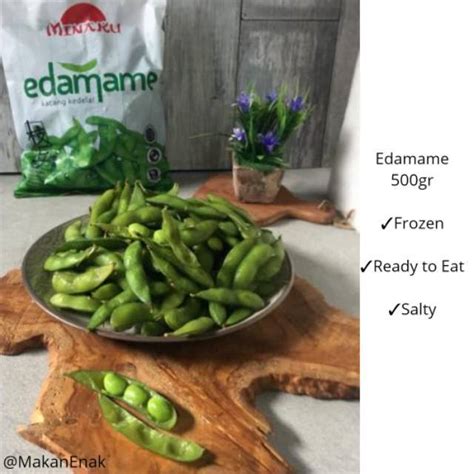 Jual Cemilan Sehat Kacang Kedelai Jepang Edamame Salted Frozen Ready To