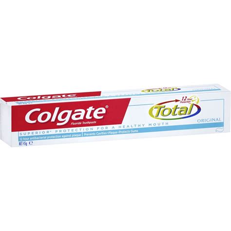 Colgate Total Original Toothpaste 12h Antibacterial Protection 45g ...