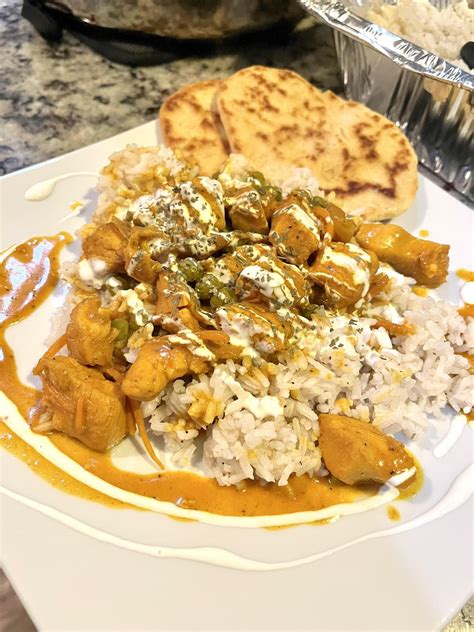 Homemade Indian Chicken Curry Ginger Mustard Baked Rice Yogurt Sauce