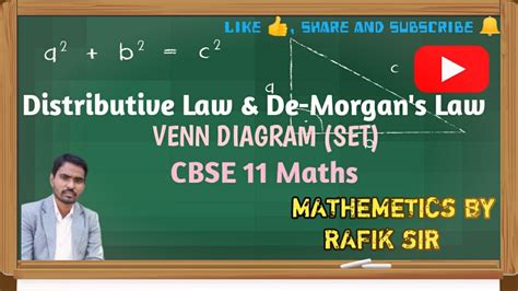 Prove Distributive Law Using Venn Diagram Guideocom De Morg