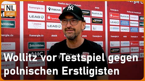 Fc Energie Cottbus Pele Wollitz Vor Testspiel Gegen Polnischen