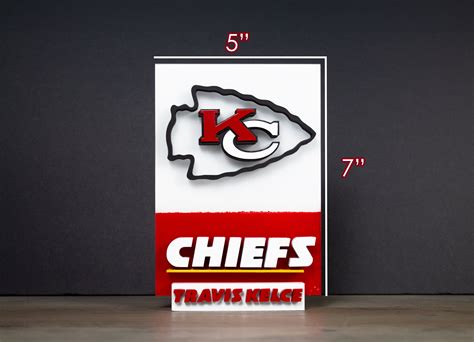 Personalized KC Chiefs 3D Acrylic Display Custom Name NFL Memorabilia ...