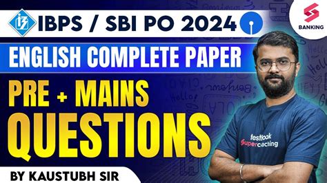 Ibps Po Sbi Po 2024 English Complete Mock Test Prelims Mains