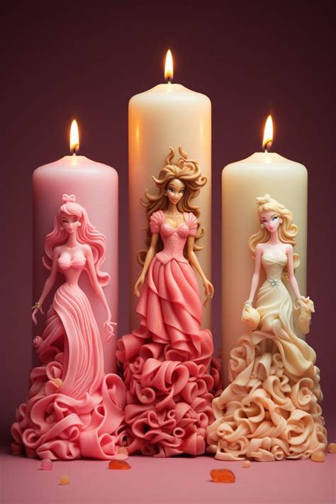 Sculptural Candles Inspired By Barbie Cute Candles Candles Crafts