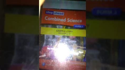 Step Ahead Combined Science Form 3 Youtube