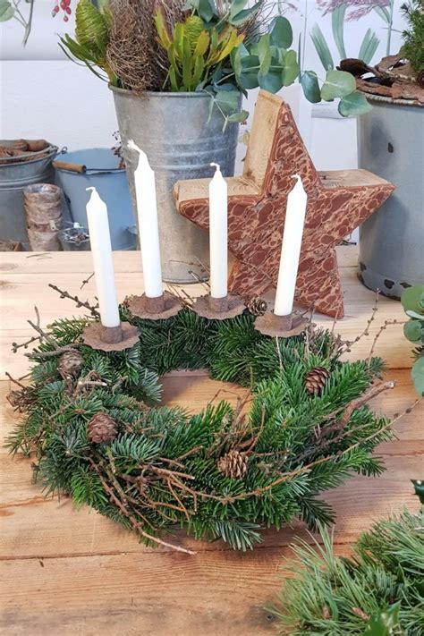 3 Adventskranz Ideen für euch Einladung zu meinem Workshop Mrs Greenery