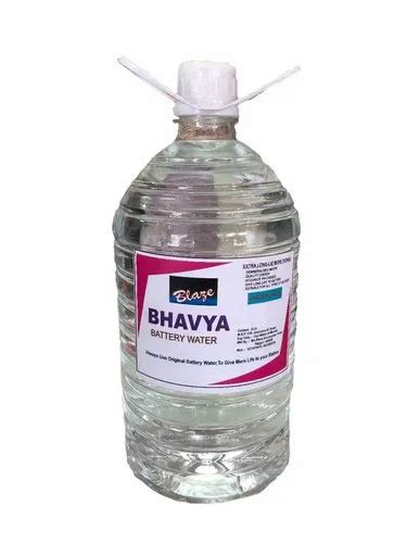 Liquid Battery Water 5 Ltr For Industrial Packaging Type Can At Rs