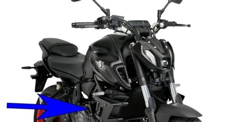 PUIG SPOILER DOWNFORCE NAKED YAMAHA MT NERO