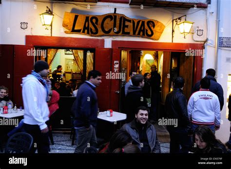 Spain, Andalucia, Granada, Albaicin District listed as World Heritage by UNESCO, Las Cuevas del ...