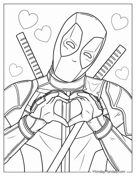 20 Deadpool Coloring Pages Free Pdf Printables