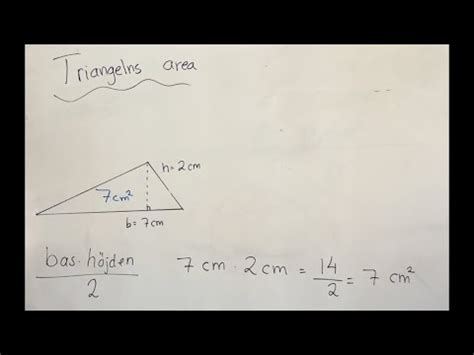 Arean Av En Triangel Youtube