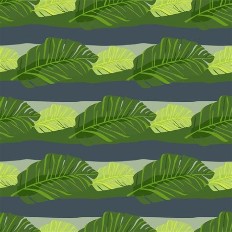 Premium Vector Abstract Exotic Plant Seamless Pattern Botanical