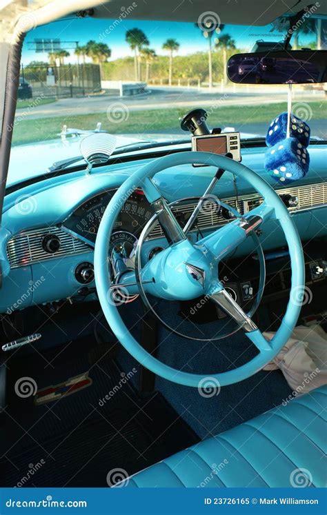 Interior of Chevrolet â€™55 Bel Air Editorial Image - Image of style ...