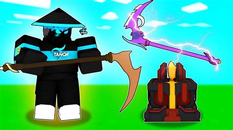 Crafting Mythical Scythe And Its Op In Roblox Bedwars Youtube