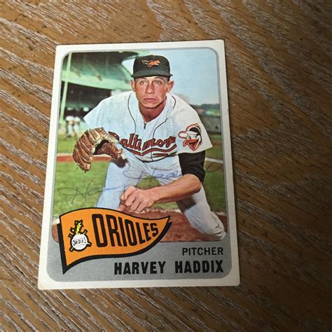 Autographed Topps Harvey Haddix Dec Jsa Cert Ebay