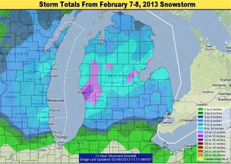 Michigan Snowstorm Weather Update And The Winner Of Top Snowfall Amount Is