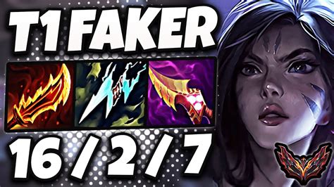 T Faker Kaisa Vs Ezreal Mid Korea Grandmaster Patch Youtube