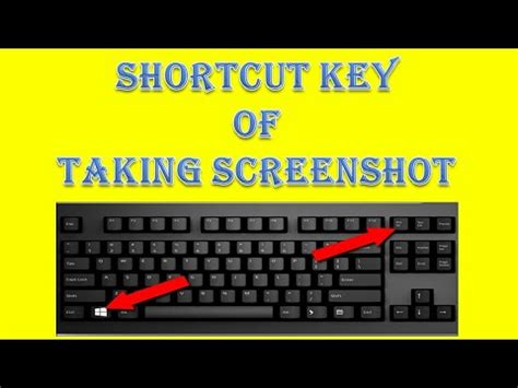 Shortcut Key Of Taking Screenshot In Laptop Pc Youtube